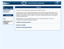 Tablet Screenshot of merisanasto.kyamk.fi